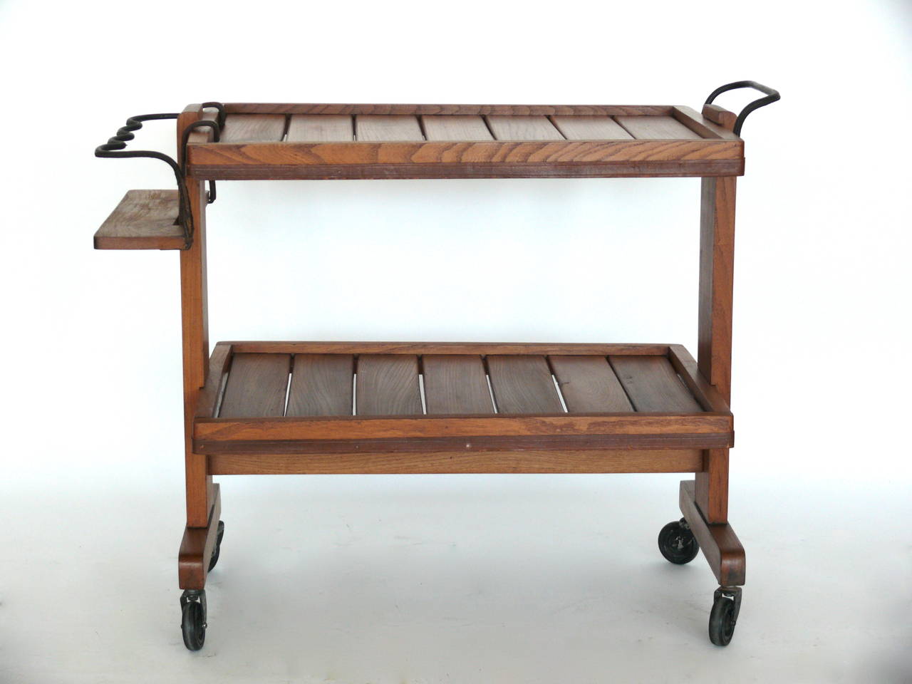 Mid-20th Century Jacques Adnet Bar Cart