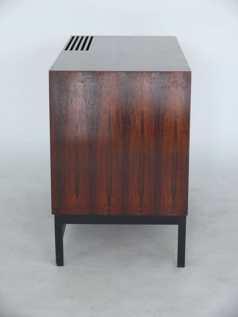 Danish Rosewood Bar Cabinet with Refrigerator by Silkeborg 4