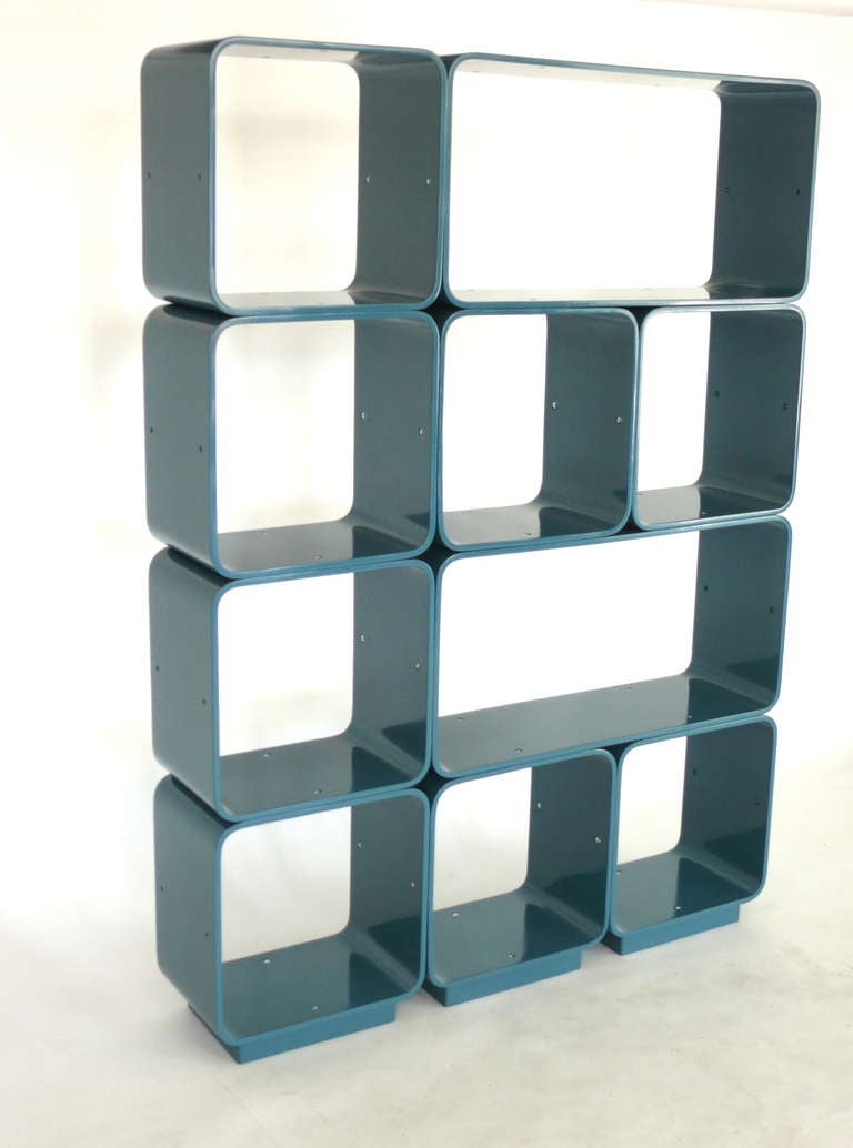 Wood Italian Modular Cube Shelving