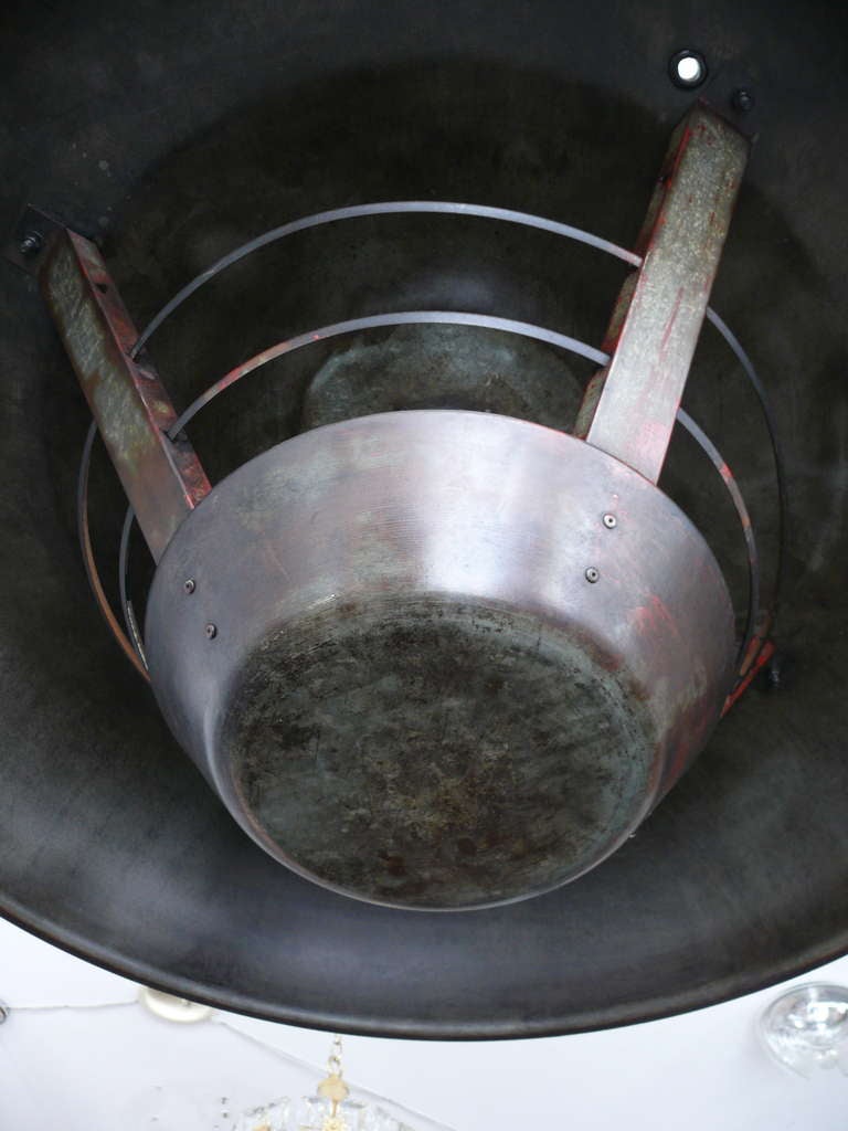 Large French Industrial Dome Light 4