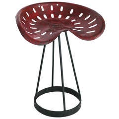 French Perforated Iron Stool