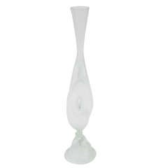 Unique Hand-Blown Vase in Iridized Cristallo Glass by Anzolo Fuga 2