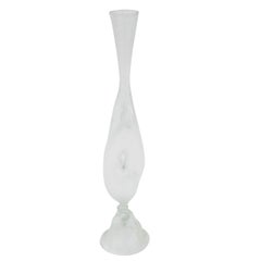 Vase unique soufflé à la main en verre cristallo irisé d'Anzolo Fuga
