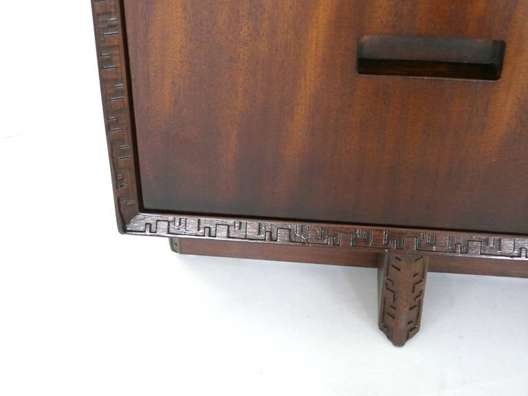 Mid-Century Modern Frank Lloyd Wright Highboy Dresser