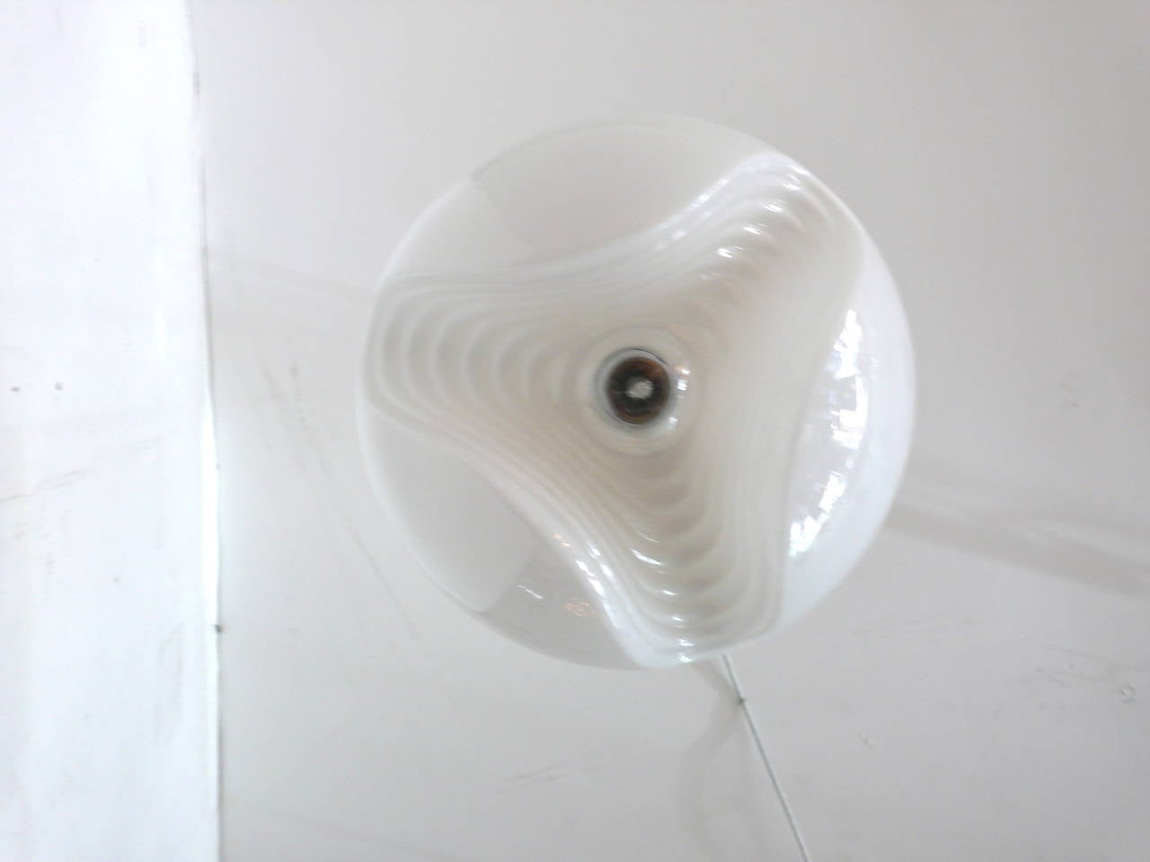 Milk Glass Koch and Lowy Pendant In Excellent Condition For Sale In Beverly Hills, CA