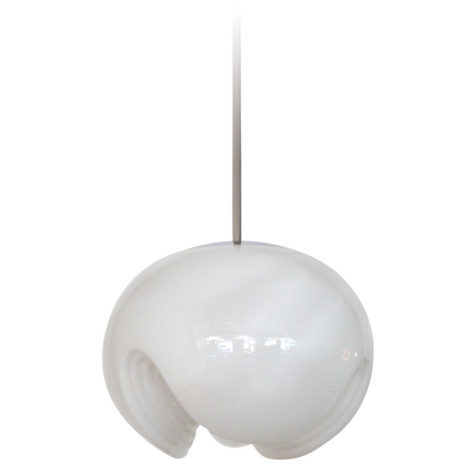 Milk Glass Koch and Lowy Pendant