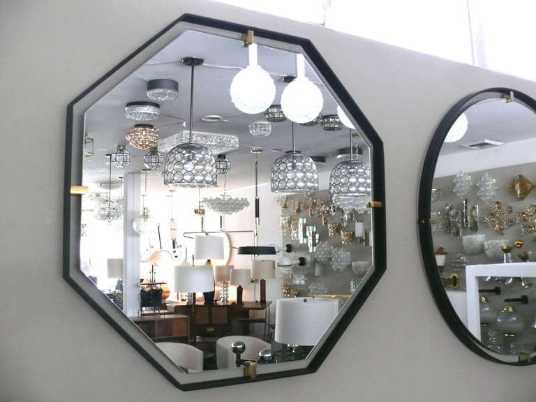 Brass Trousdale Octagonal Mirror by Orange Los Angeles