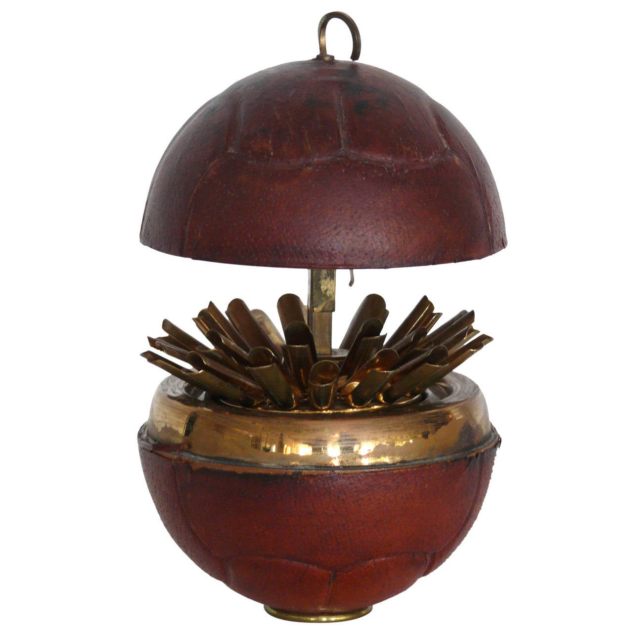 Leather Medicine Ball Cigarette Holder at 1stdibs