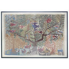 Large Woven "Tree of Life" Tapestry