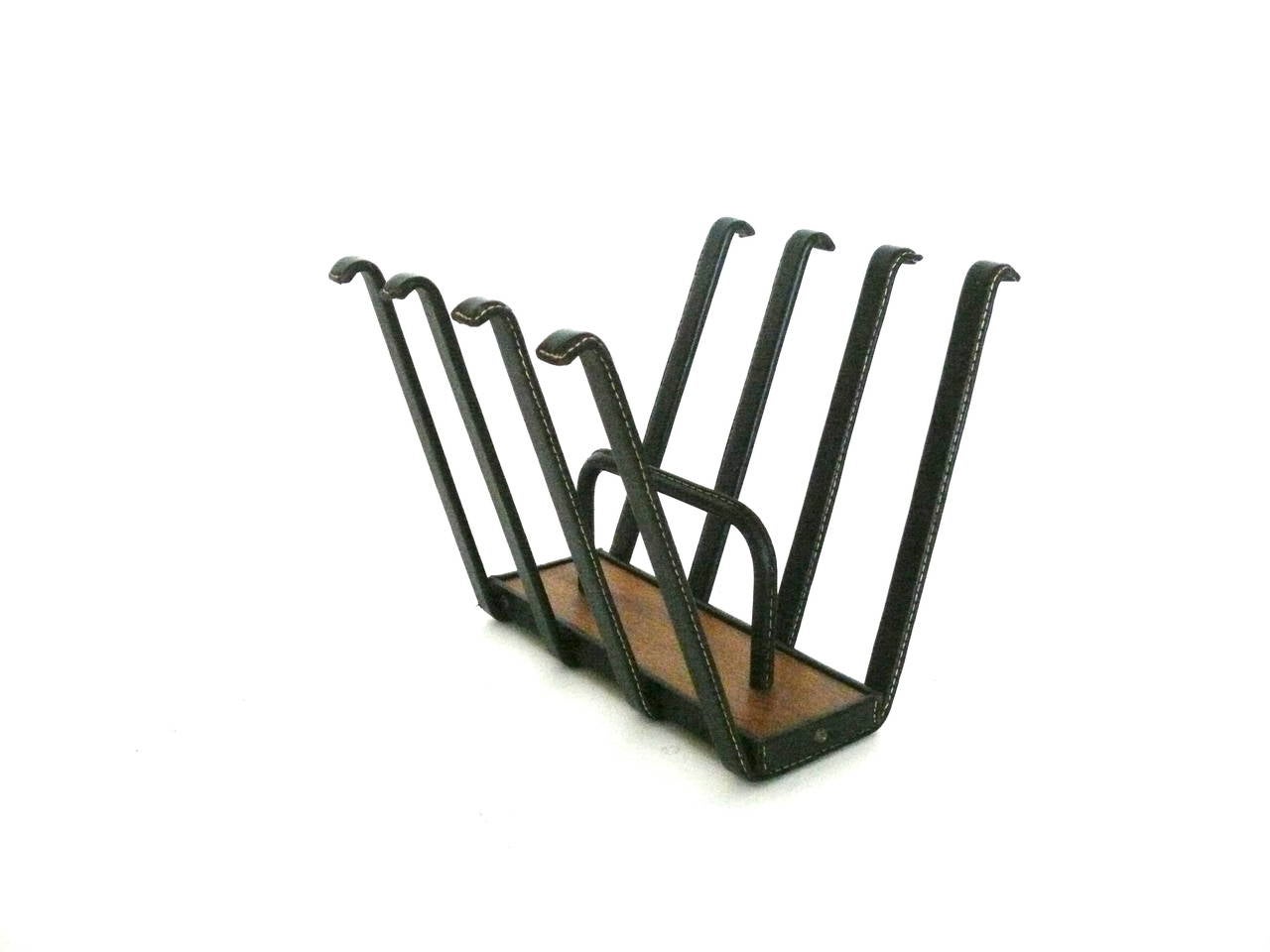 Magazine Rack by Jacques Adnet 1