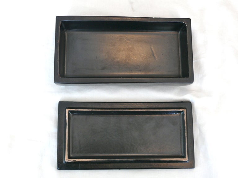 Italian Ceramic Box and Ashtrays by Bitossi 2