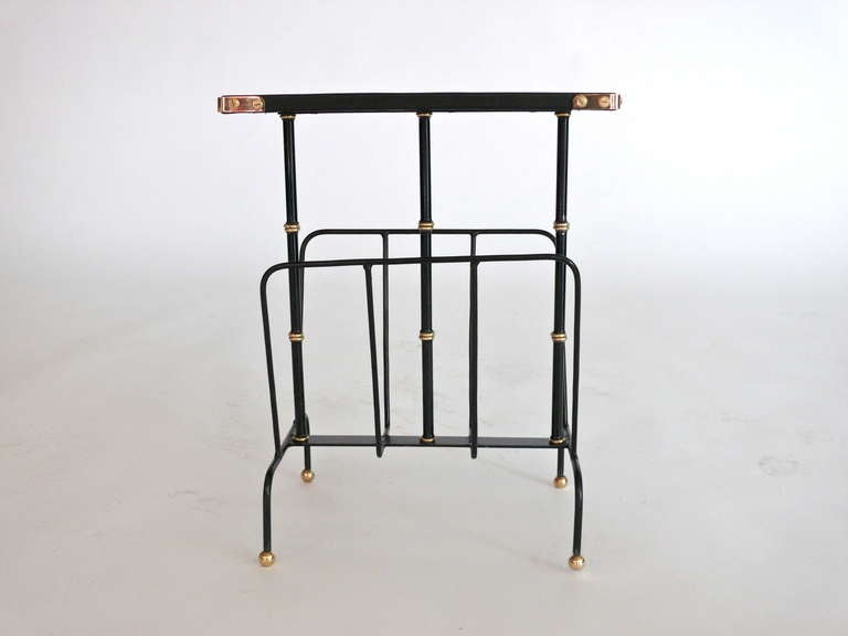 French Jacques Adnet Magazine Table