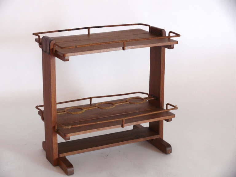 Jacques Adnet Bar Cart
