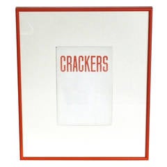 „Crackers“-Buch von Ruscha