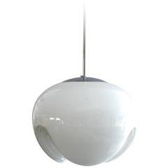 Large Koch and Lowy Milk Glass Pendant 11