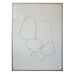 Ellsworth Kelly Litho on paper pencil signed, , numbered 40/75