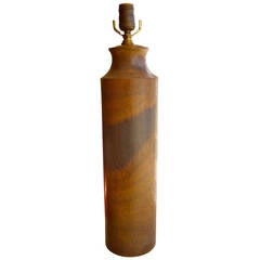 Large Studio Marcello Fantoni Ceramic or Pottery Table Lamp ,Signed 11