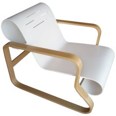Alvar Aalto "Paimio chair" Attb to ICF  Artek in bentwood.No labels