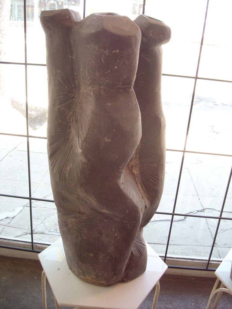 Ceramic Two monumental ceramic Raul Coronel vases/sculptures, signed dated