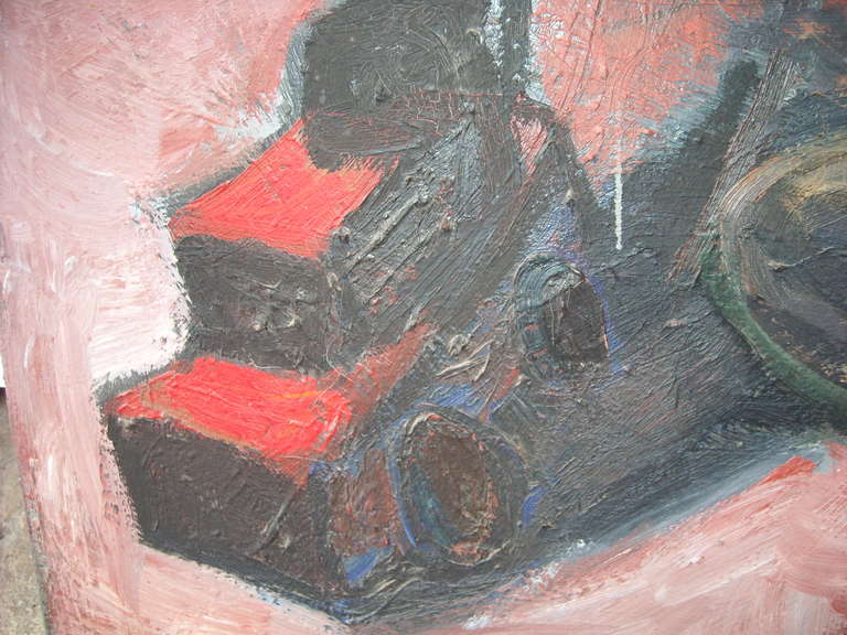 Chuck Connelly Oil Painting On Canvas Signed , dated In Back. In Good Condition In Los Angeles, CA