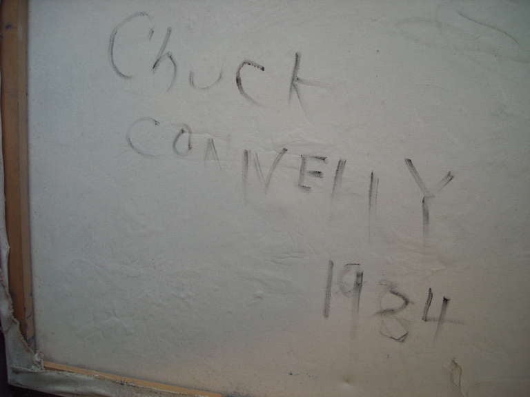 American Chuck Connelly Oil Painting On Canvas Signed , dated In Back.