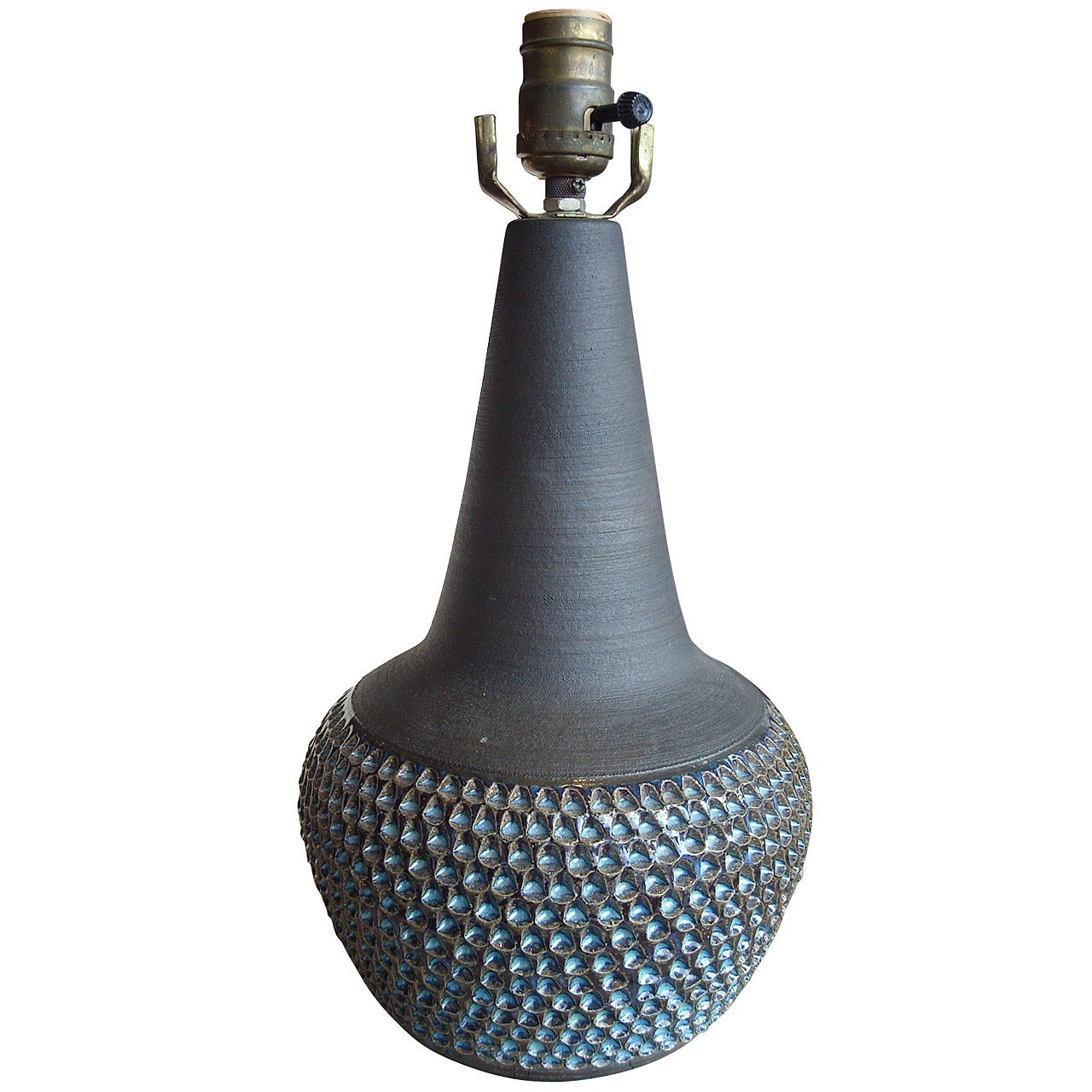 Einar Johansen Tall Ceramic Table Lamp for Soholm