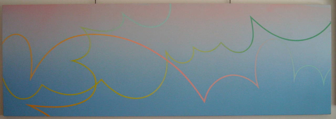 Yek Large Acrylic on Canvas or Panel, Dated with Title, 