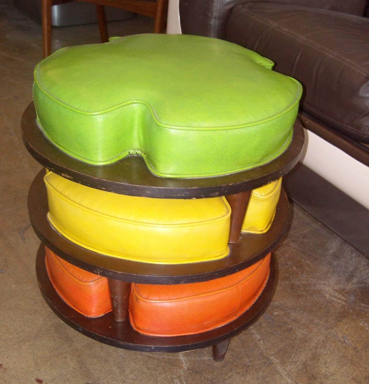 Thomasville Adorable Stackable Foot Stools or Ottomans, Three Pieces at 1stDibs | stackable 
