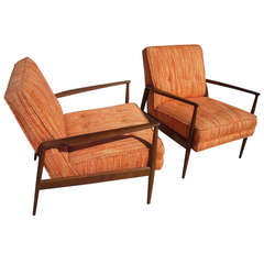 Pair of Attb I B Kofod-larsen armchairs or lounge  for Selig