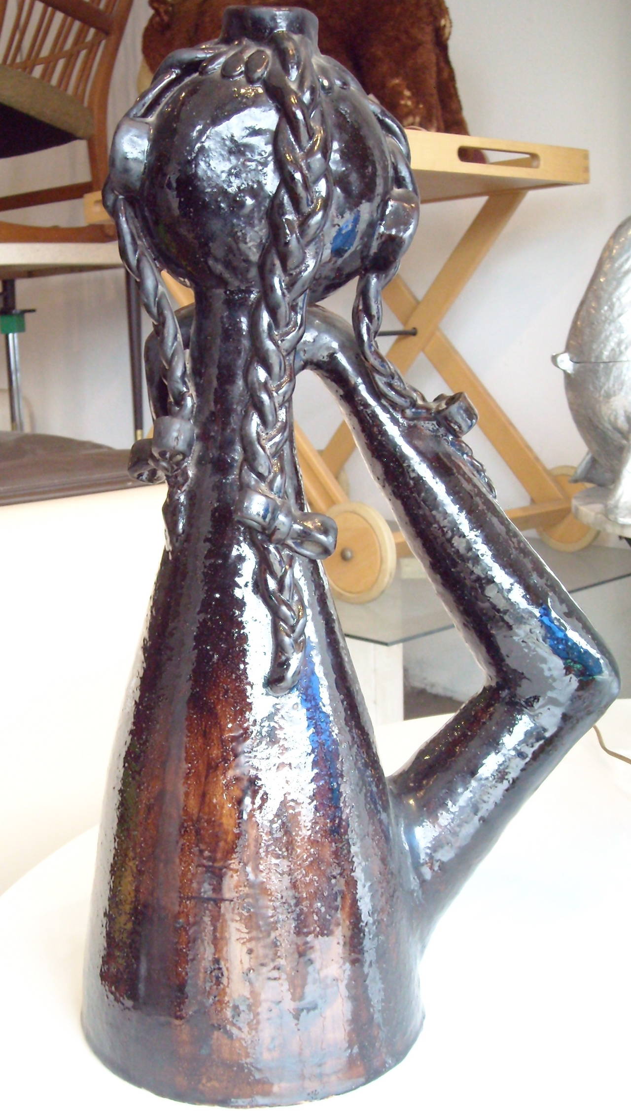 Beau et grand vase en céramique, y C.A.S Vietri.