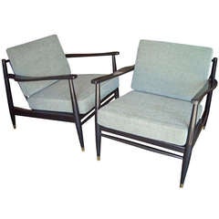 Folke Ohlsson Pair of Armchairs for Dux