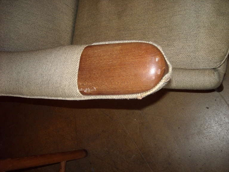 Teak Hans Wegner signed  Papa Bear chair and maker's A.P Stolen