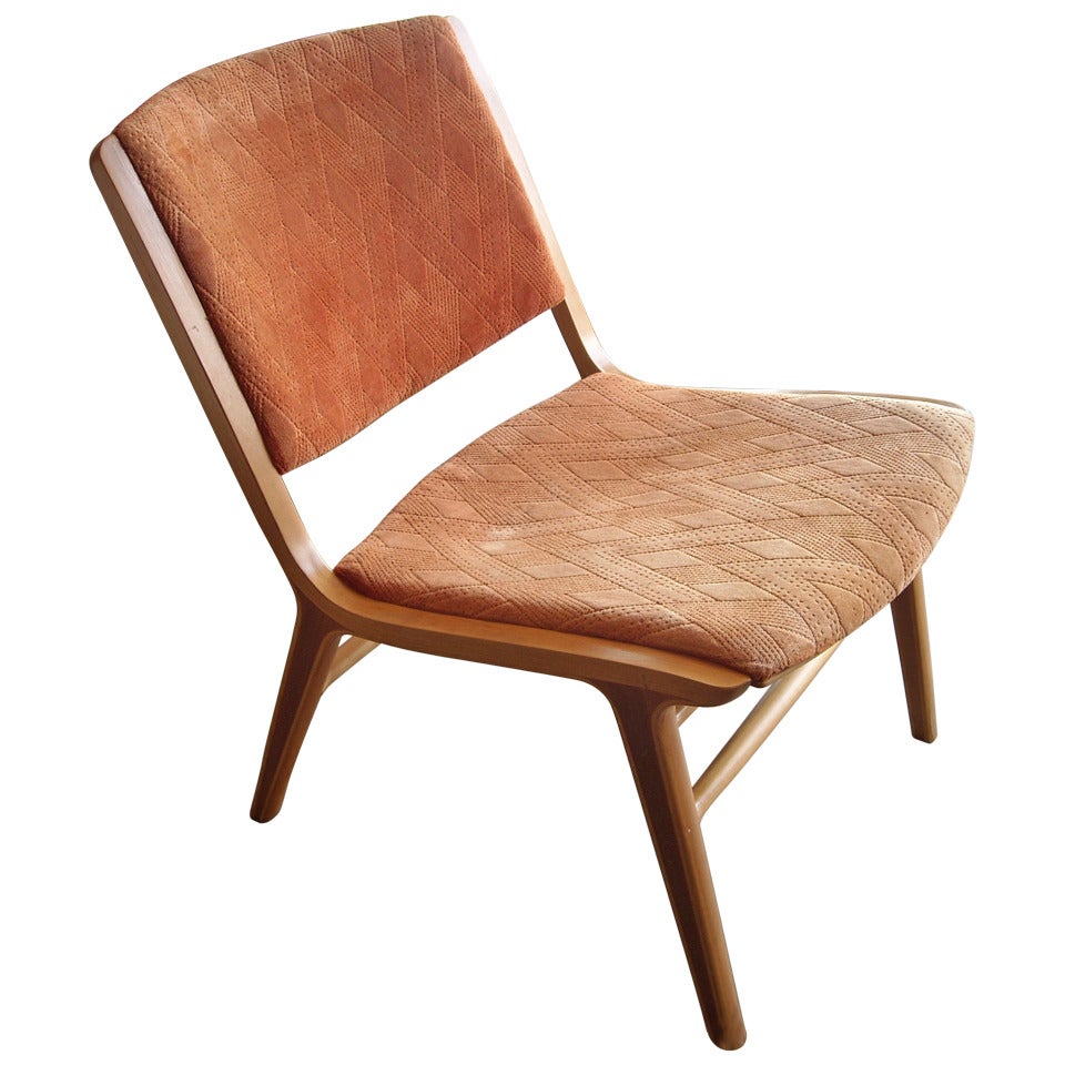 Peter Hvidt "AX" chair for Fritz Hansen faded stamp
