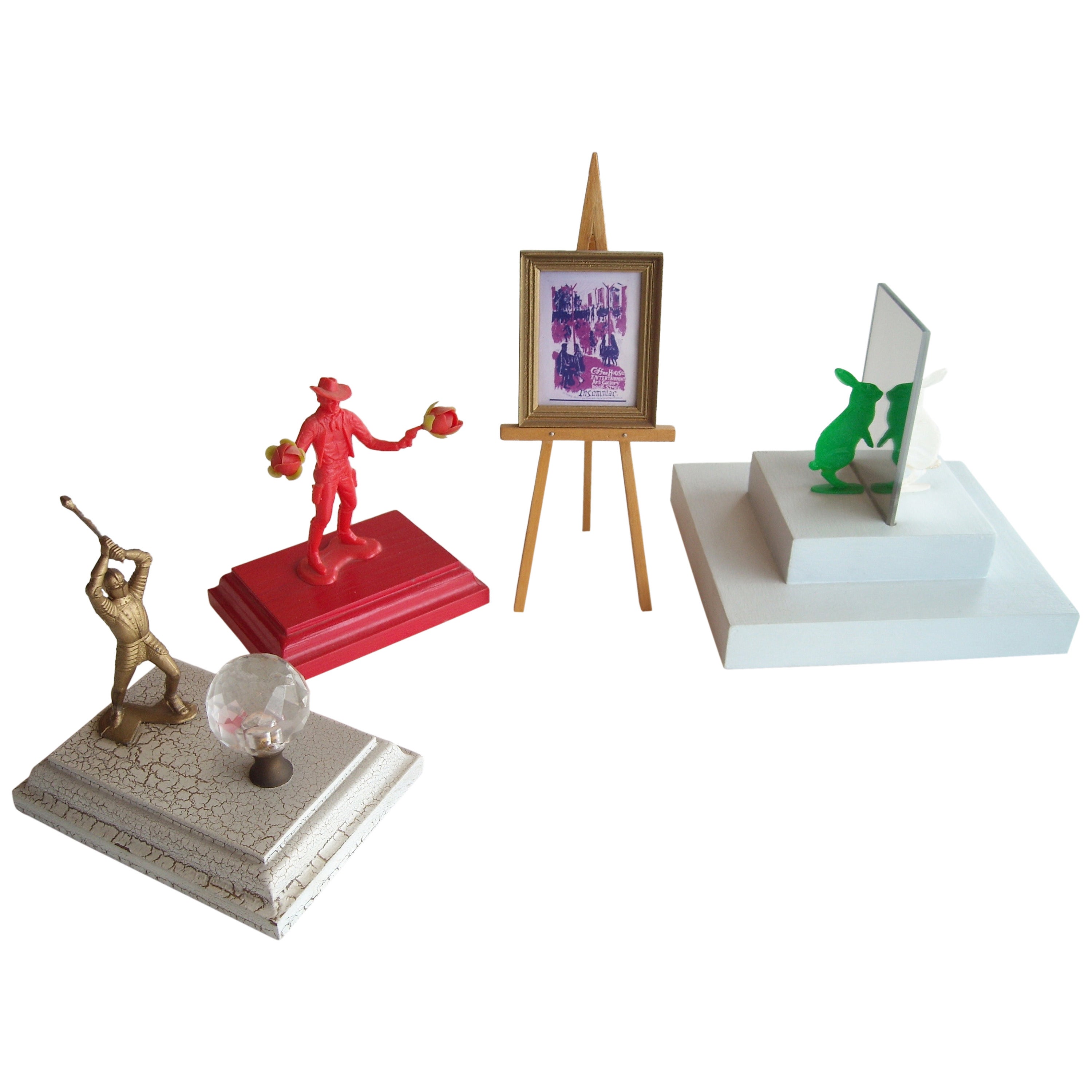 Bruce Houston instant Sculptures Collection, Signed Dated, Set of Four For Sale