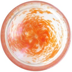 Dino Martens for Aureliano Toso Iridized Murano Glass Bowl