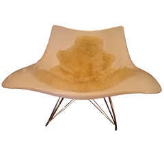 Thomas Pedersen Stingray Rocker Chair, Chrome, Plastic, Label .