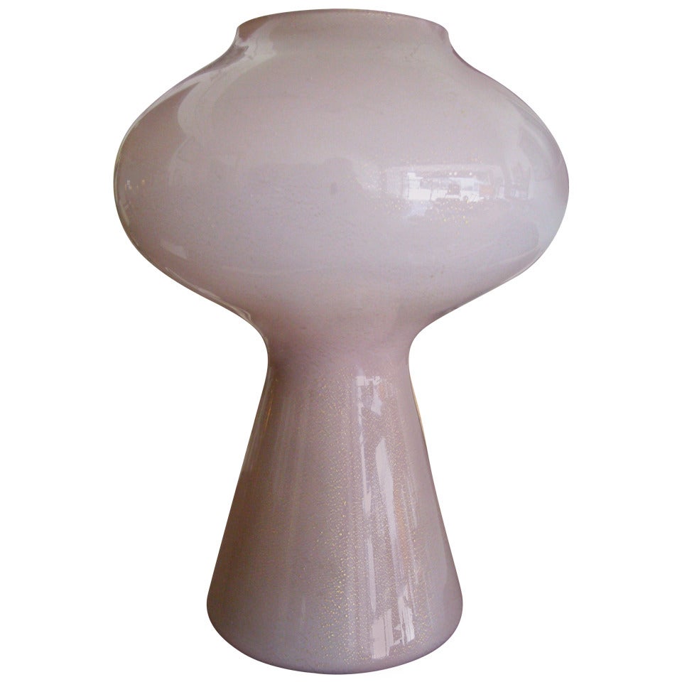 Massimo Vignelli Murano Glass Table Lamp, (Fungo)