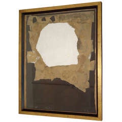 Emerson Woelffer, Gemälde in Collage/Mischtechnik, signiert.