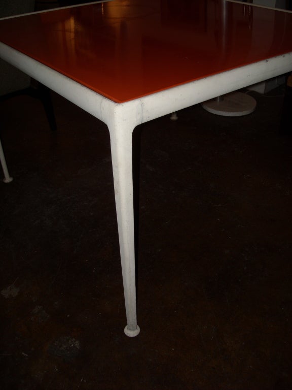 American Richard Schultz for Knoll aluminum dining table.