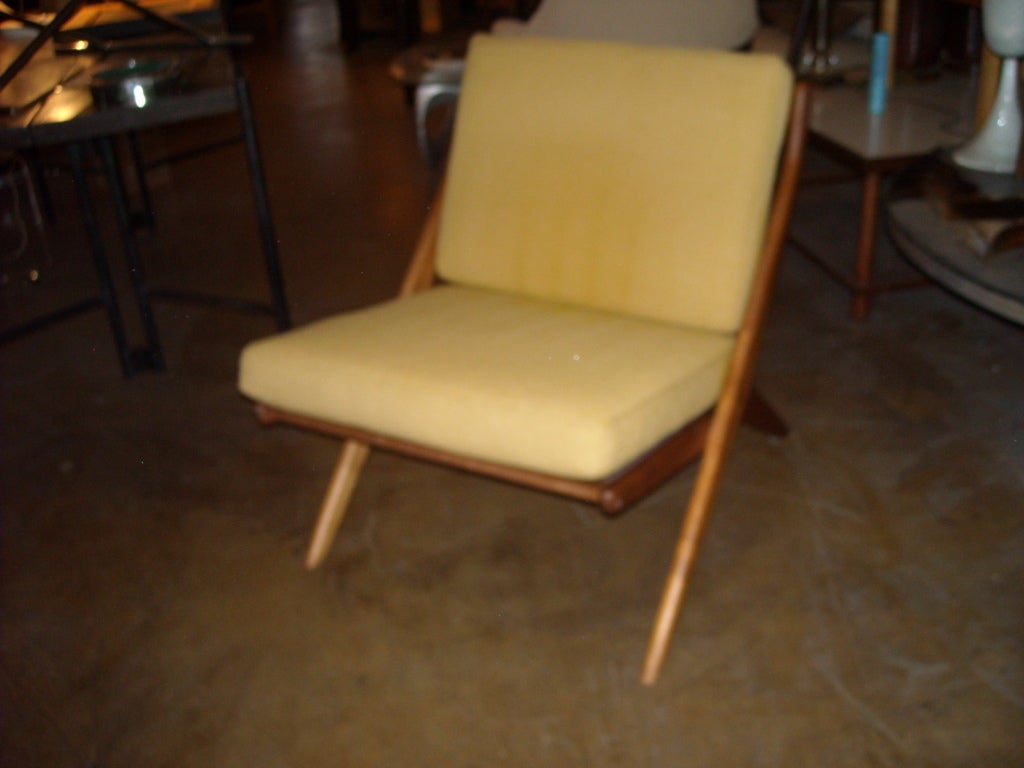 Mid-Century Modern Dux Sweden scissor chair