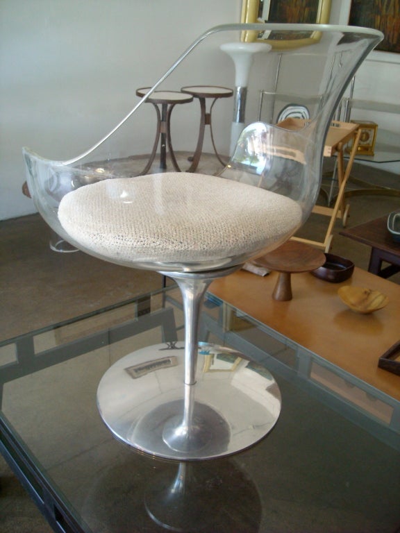 Great swivel lucite swivel char by Laverne.