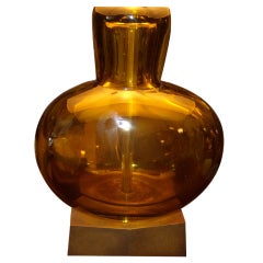 Seguso murano glass table lamp