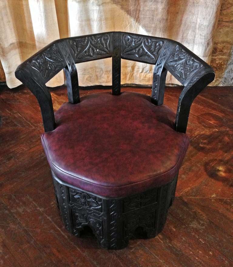Central African Octagonal Chair For Sale