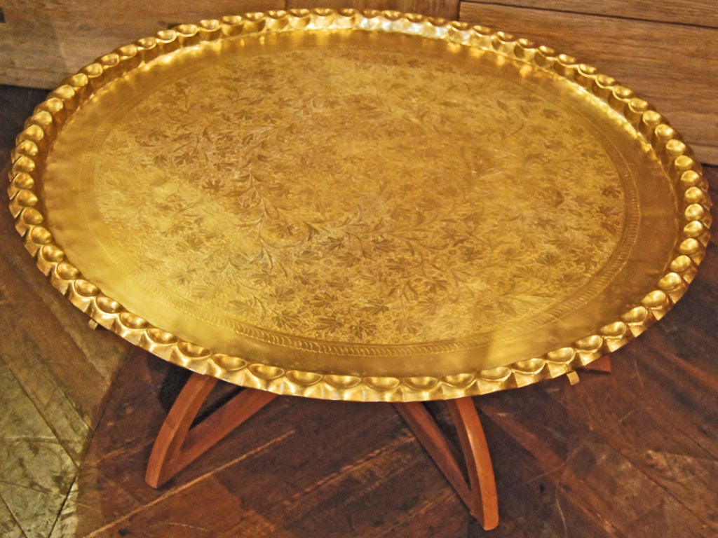 Mid-20th Century Vintage Moroccan Tray Table