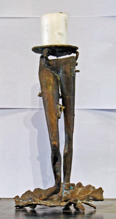 cast bronze sculpture with 