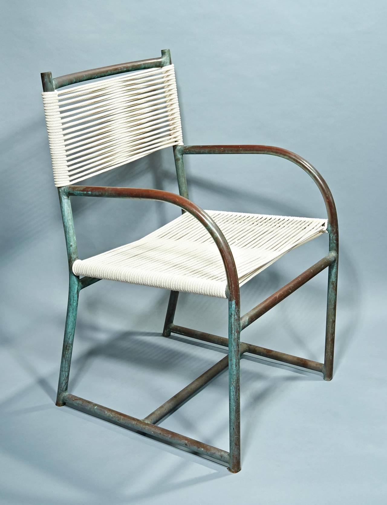 Pair of Bronze Armchairs by Walter Lamb 3
