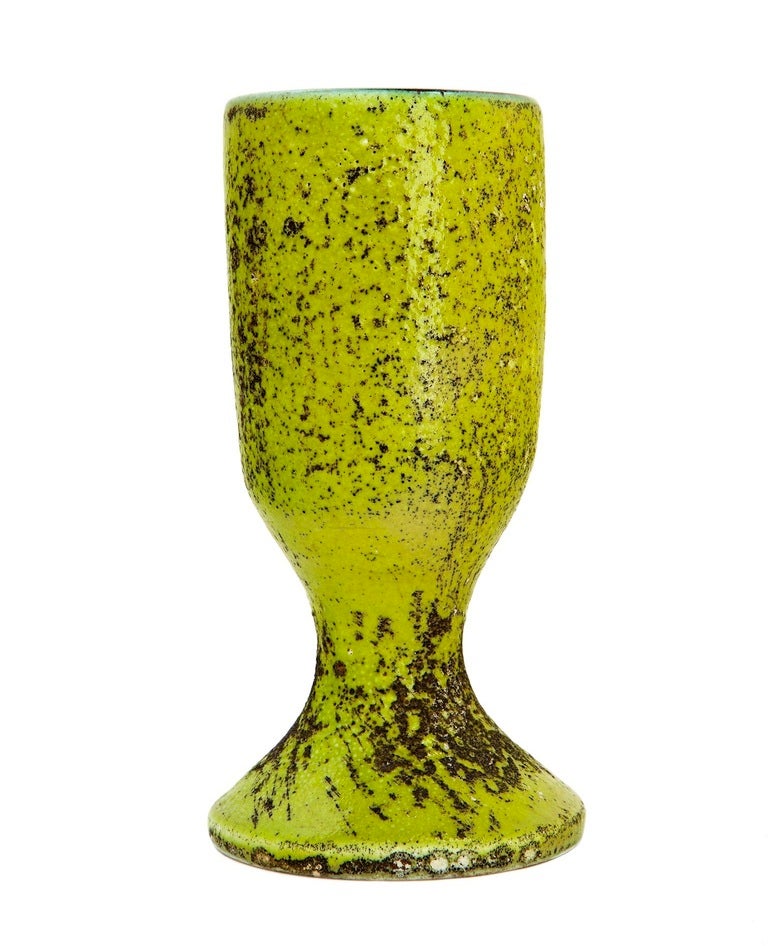 Glazed Vase in Chalice Form by Georges Jouve