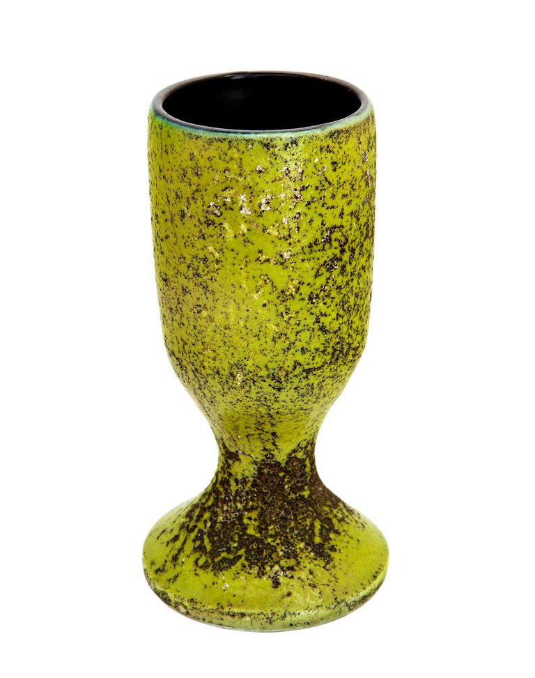 Modern Vase in Chalice Form by Georges Jouve