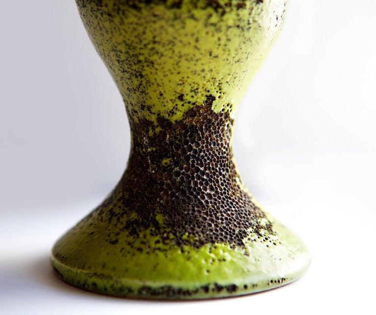 Ceramic Vase in Chalice Form by Georges Jouve