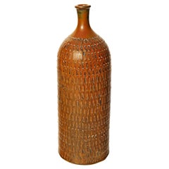 Tall Bottle-Form Vase by Stig Lindberg